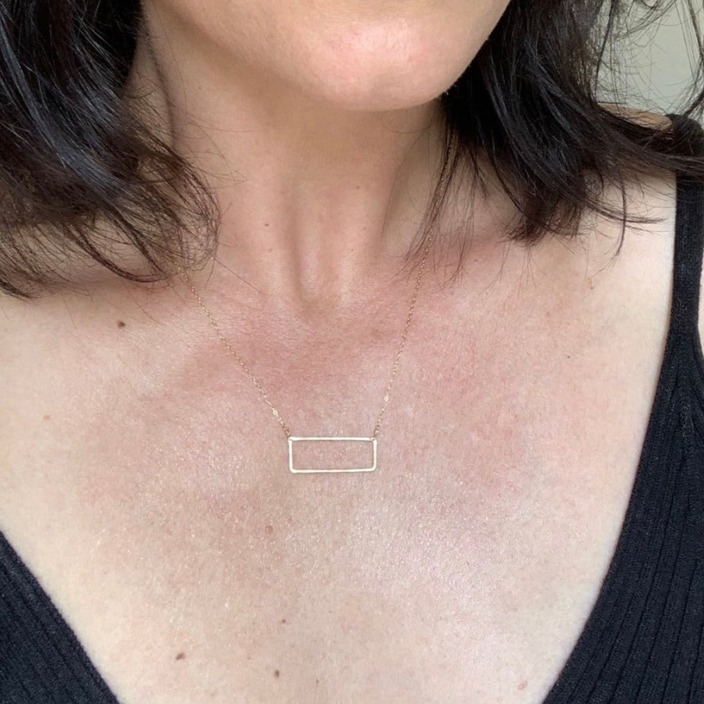 Small Rectangle Necklace