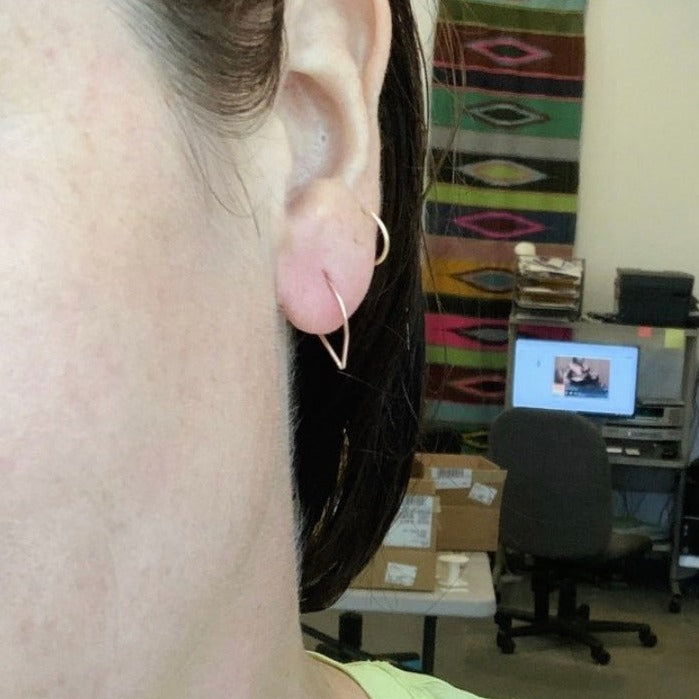 Rosebud Threader Hoops