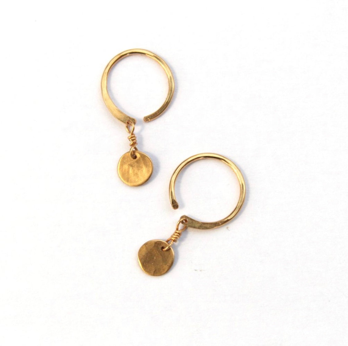 Little Disc &quot;Lobe Hugger&quot; Earrings