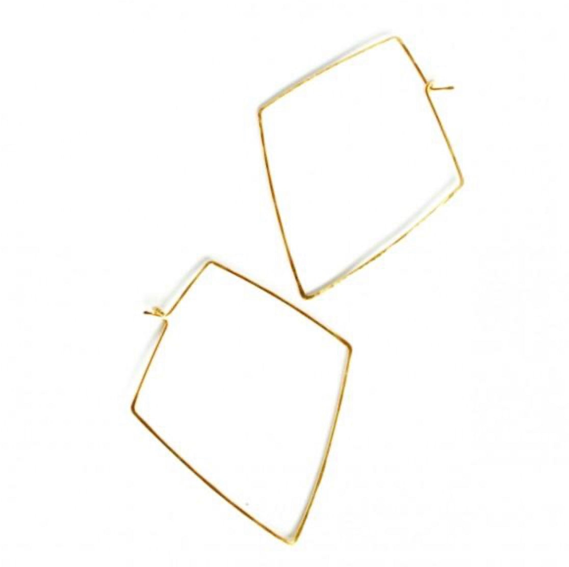 Large Diamond Hoop Earrings