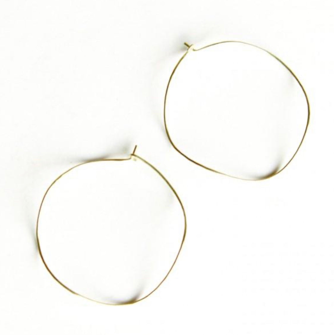 Large Wave Hoop Earrings