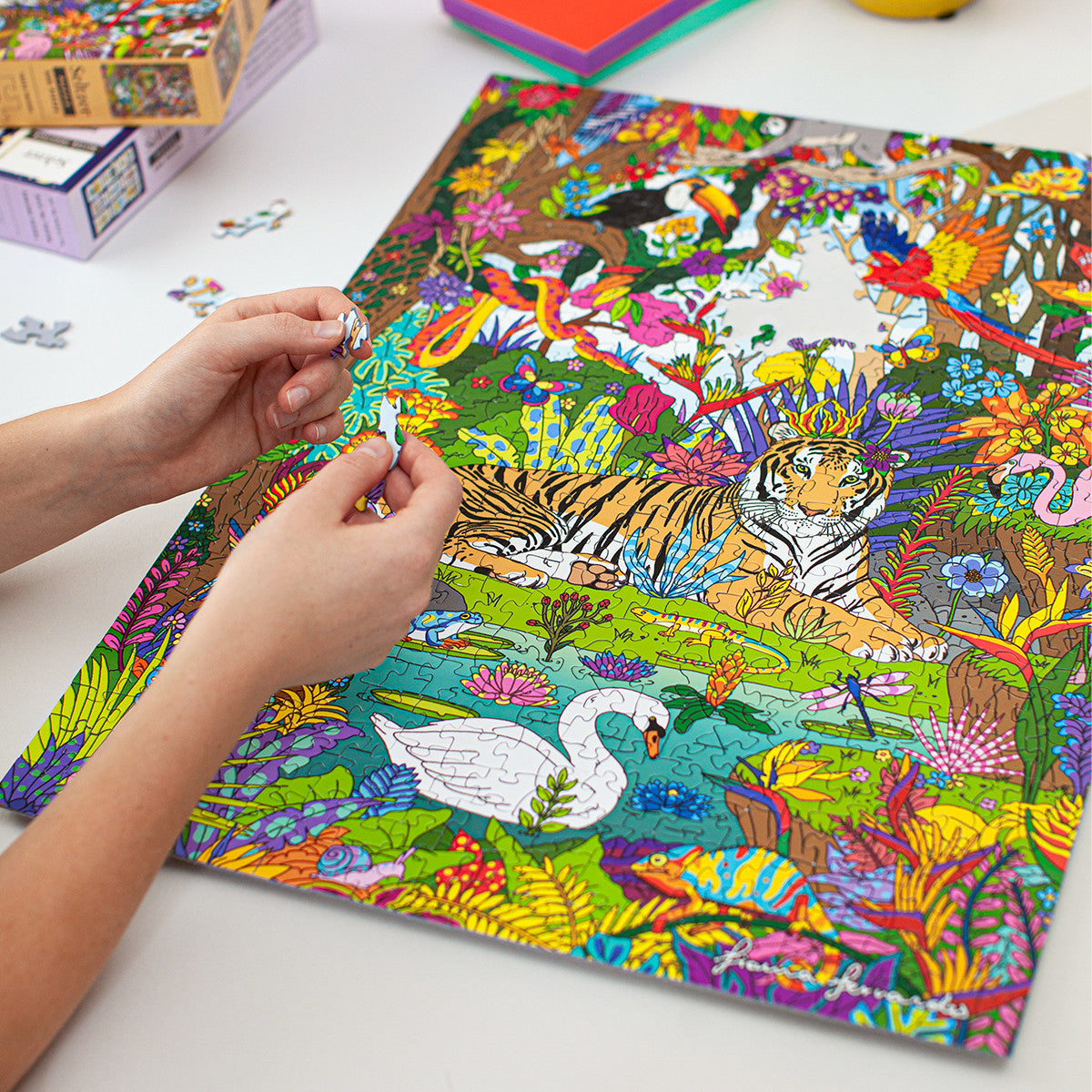 Jungle Tiger King Puzzle