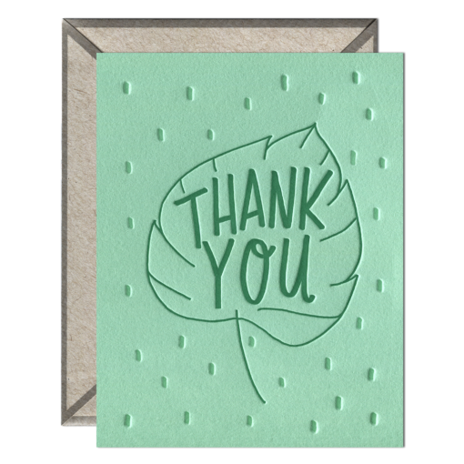 Leaf Thank You Card