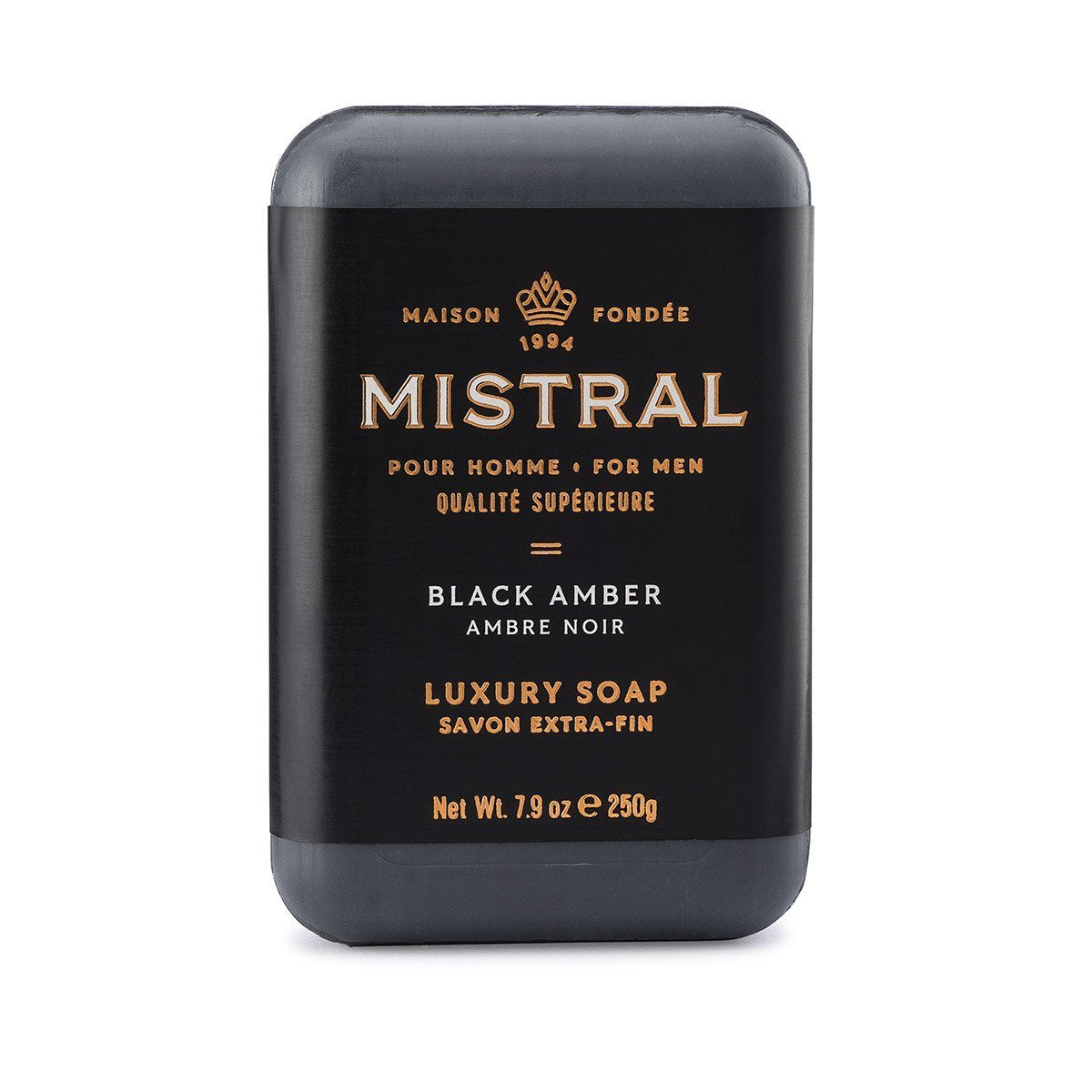 Mistral Bar Soap - Black Amber