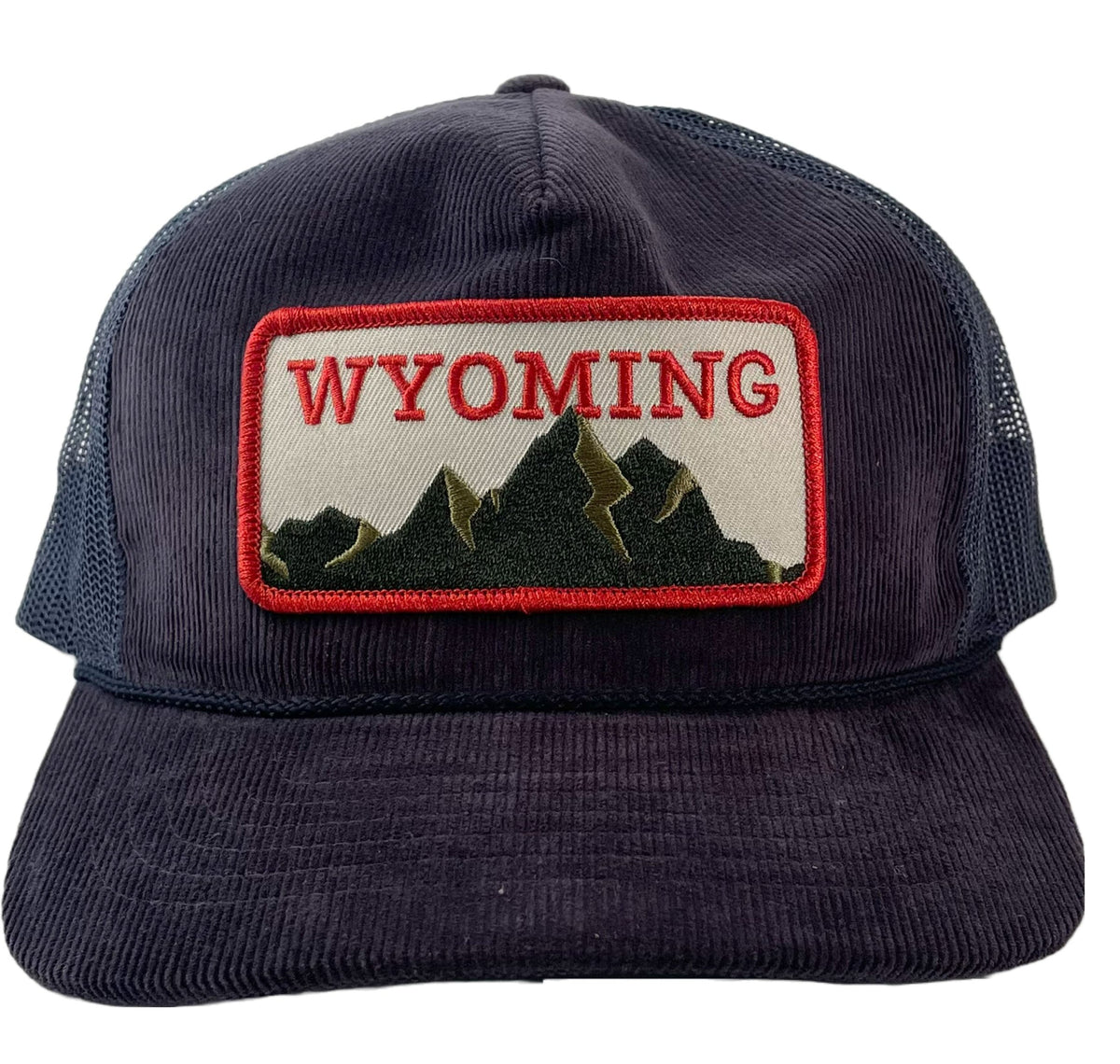 Wyoming Patch Hat- Mesh Back Corduroy Hat