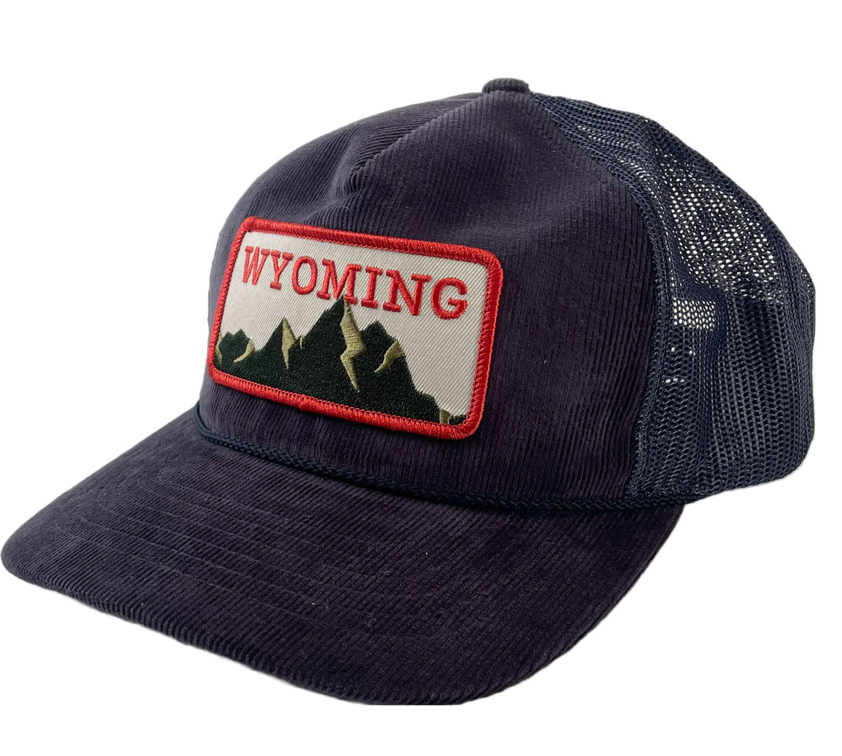 Wyoming Patch Hat- Mesh Back Corduroy Hat