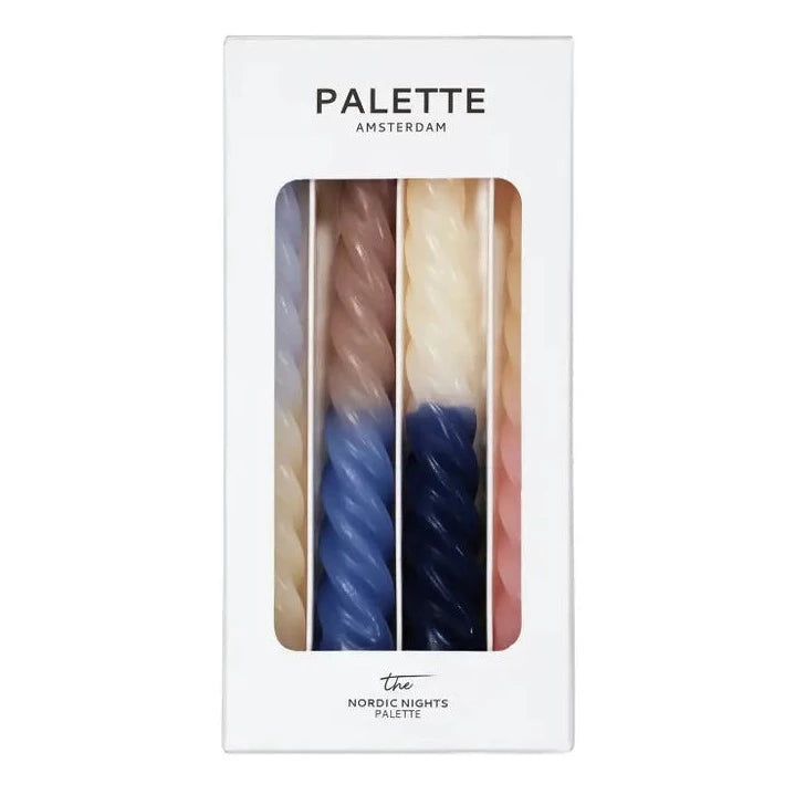 Palette Amsterdam Twisted Dinner Candles - Nordic Nights