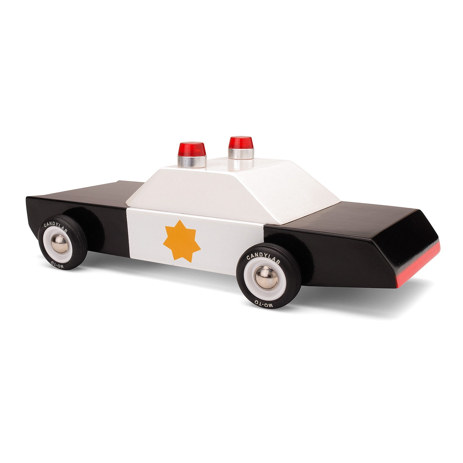 Police Cruiser Wood Car Toy
