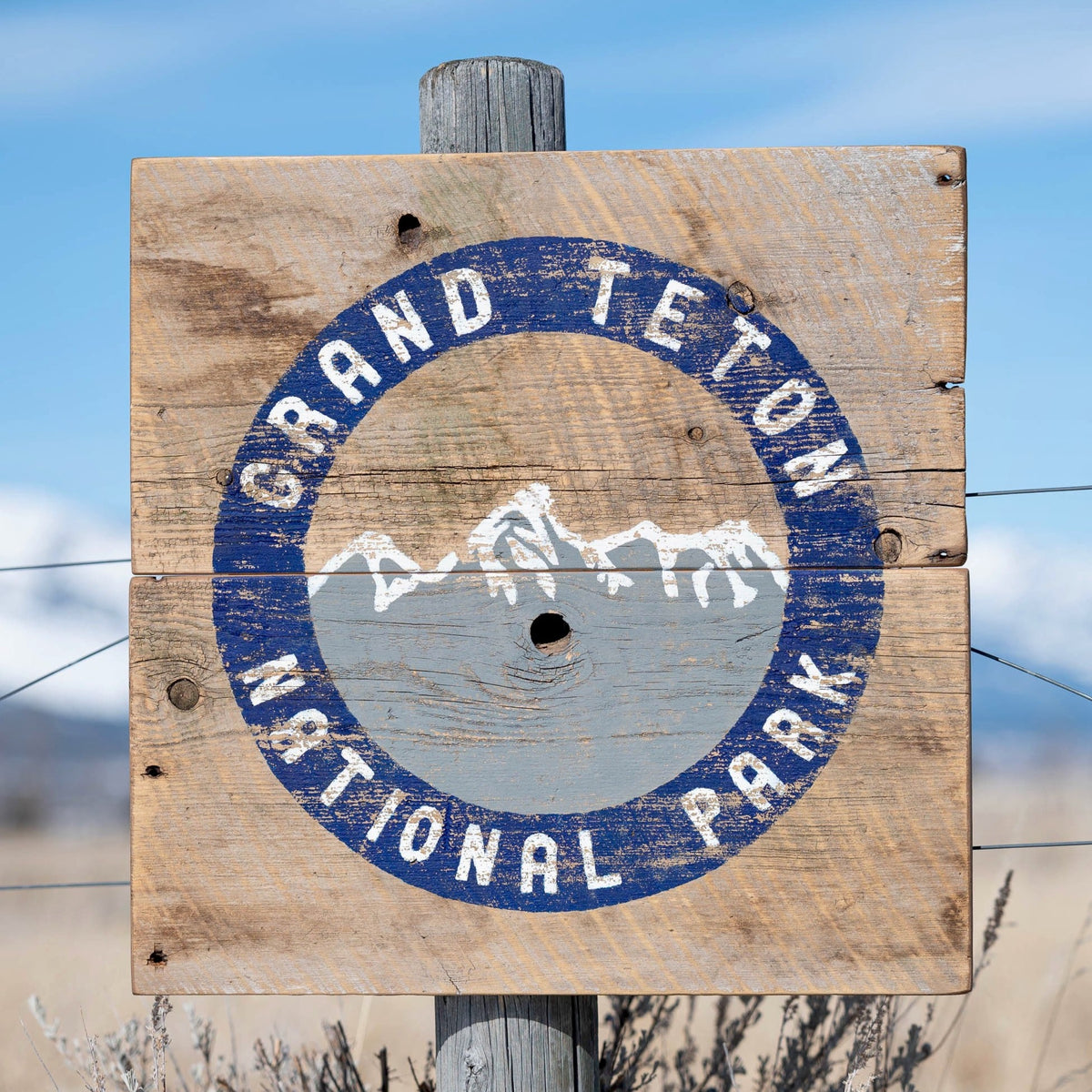 Grand Teton National Park Barnwood Sign