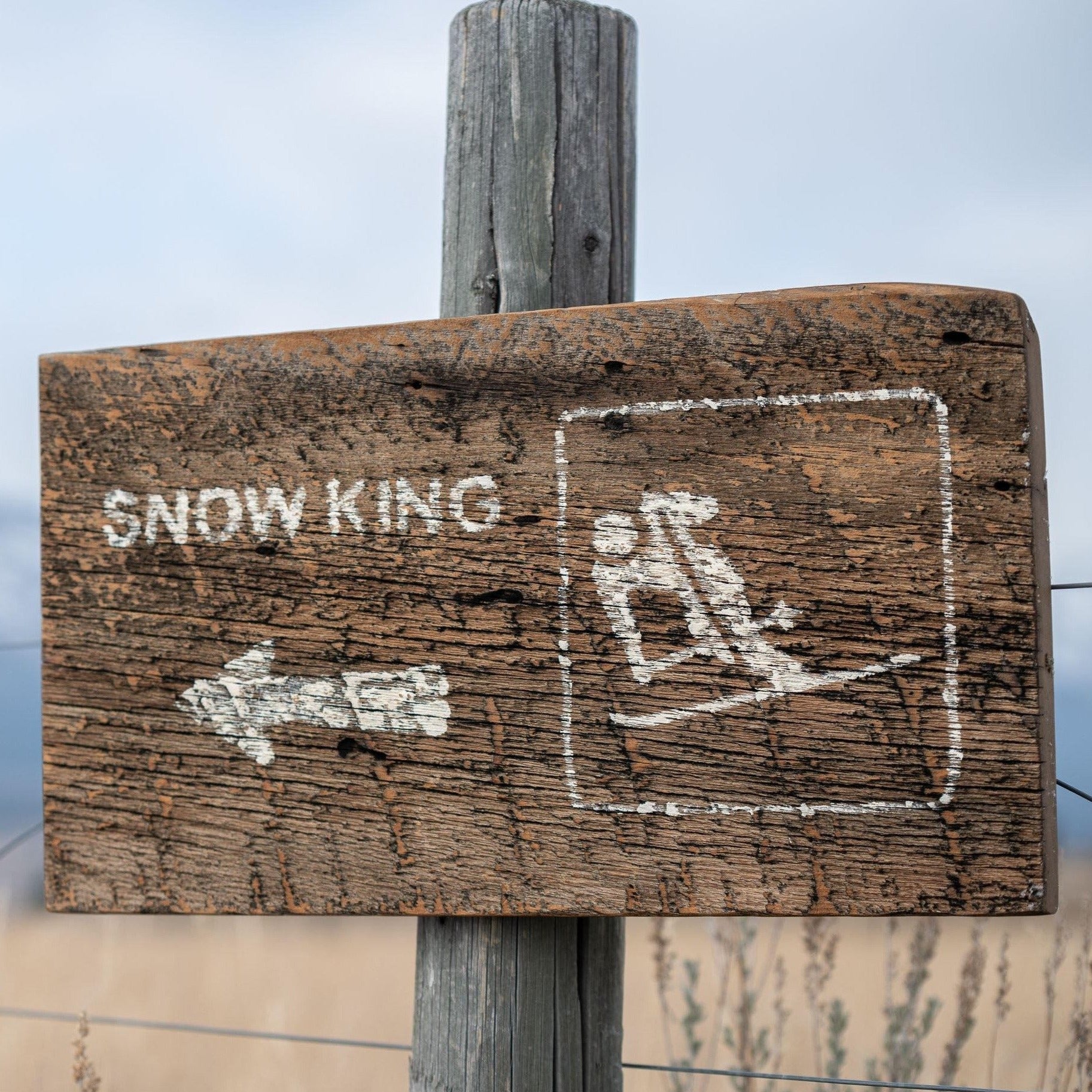 Snow King Barnwood Sign