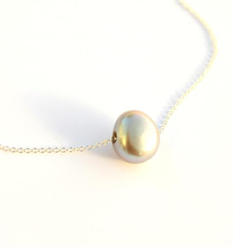 Steel Pearl Necklace