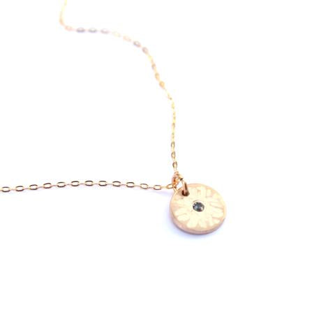 Sunburst Birthstone Necklace