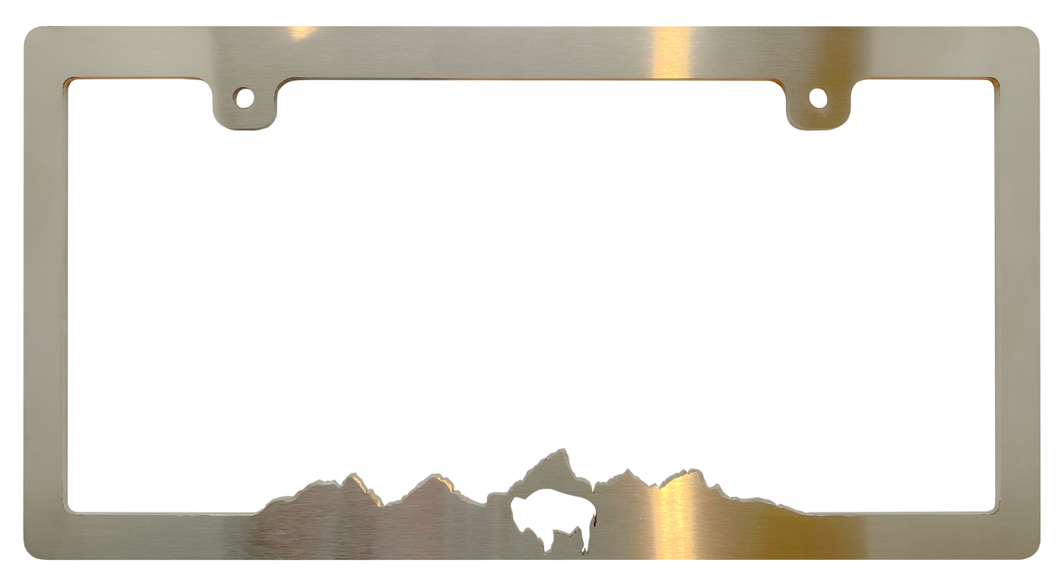 Teton License Plate Frame - Bison