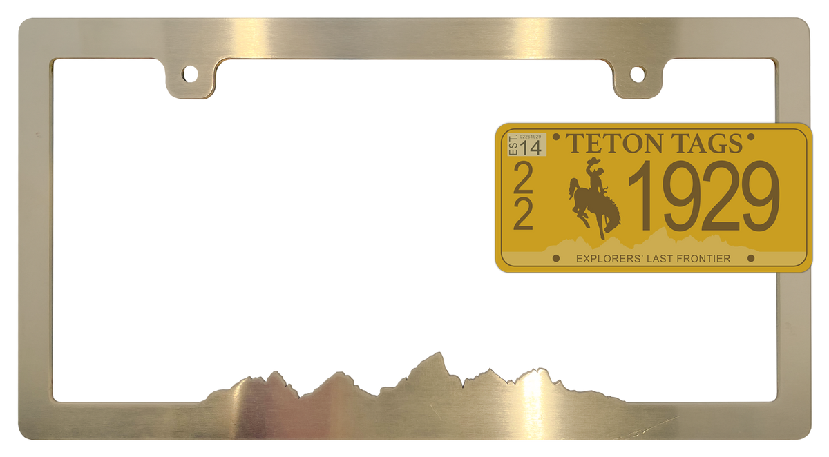 Teton License Plate Frame - Teton Range