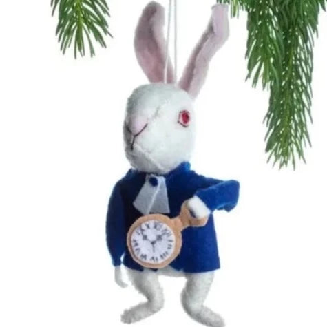 White Rabbit Ornament