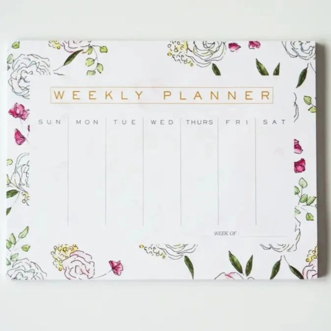 Rose Floral Weekly Planner