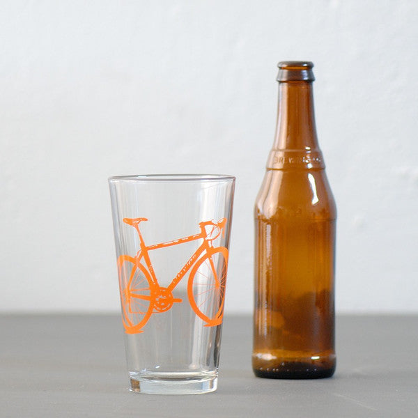 Bike Pint Glasses