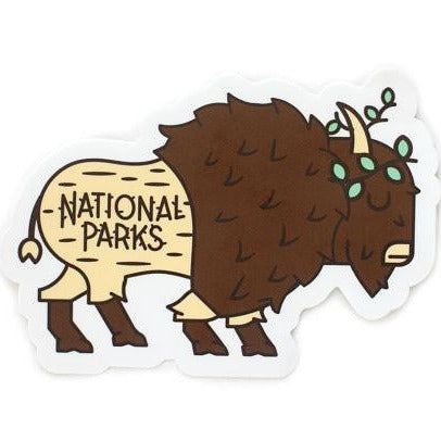 Bison Vinyl Sticker