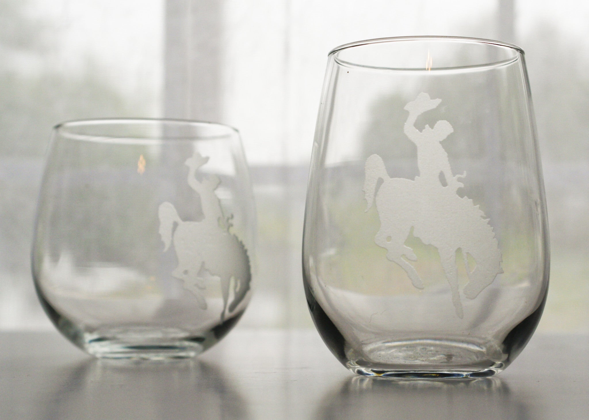 Etched Can Glasses