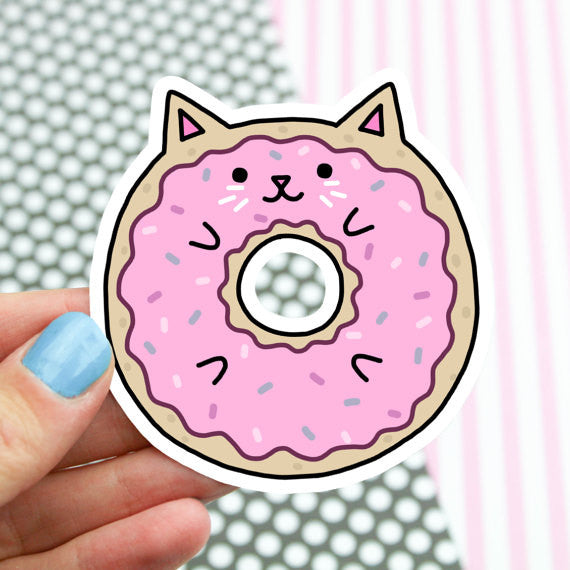 Cat Donut Sticker