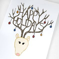 Reindeer Rack Card