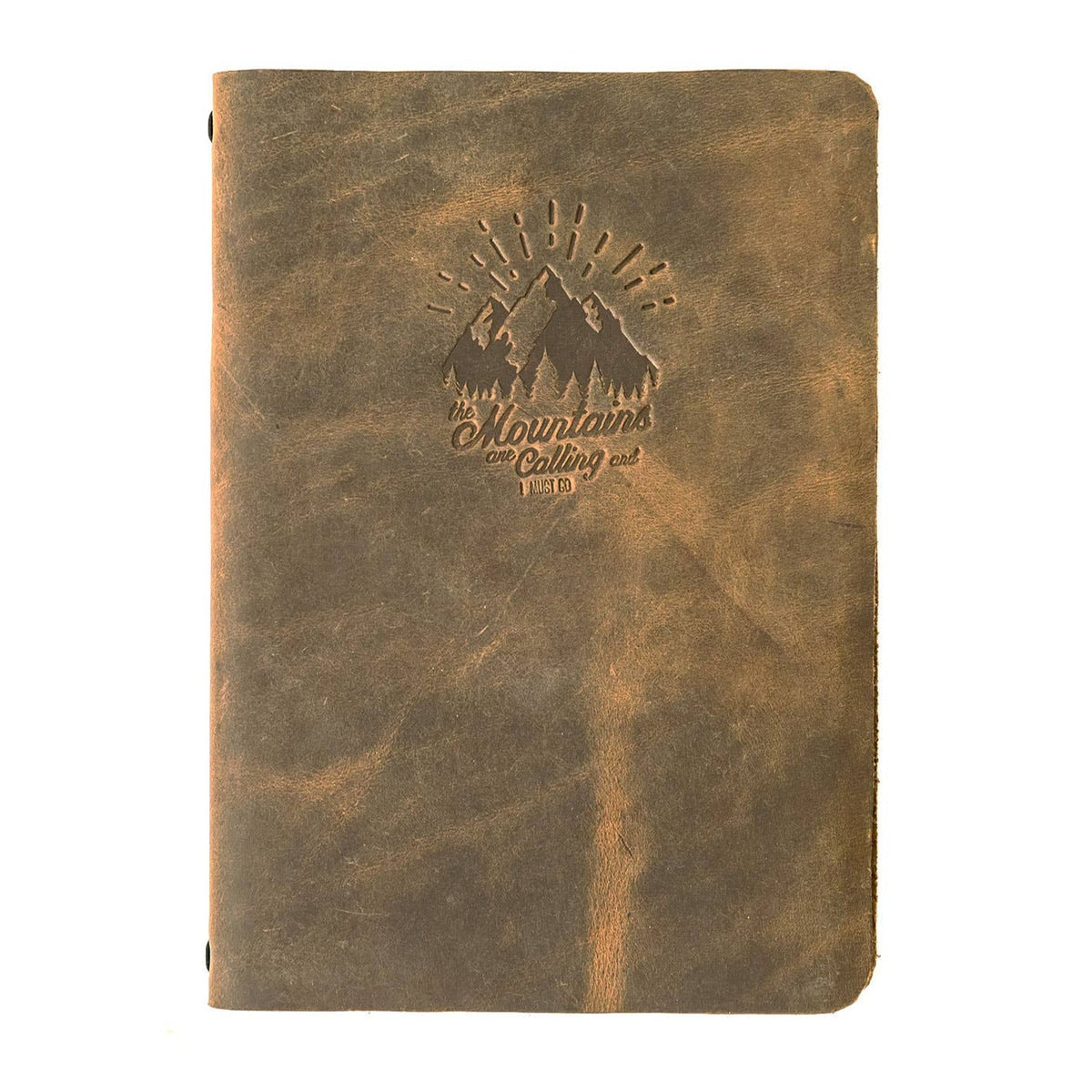 Leather Journal The Mountains Are Calling