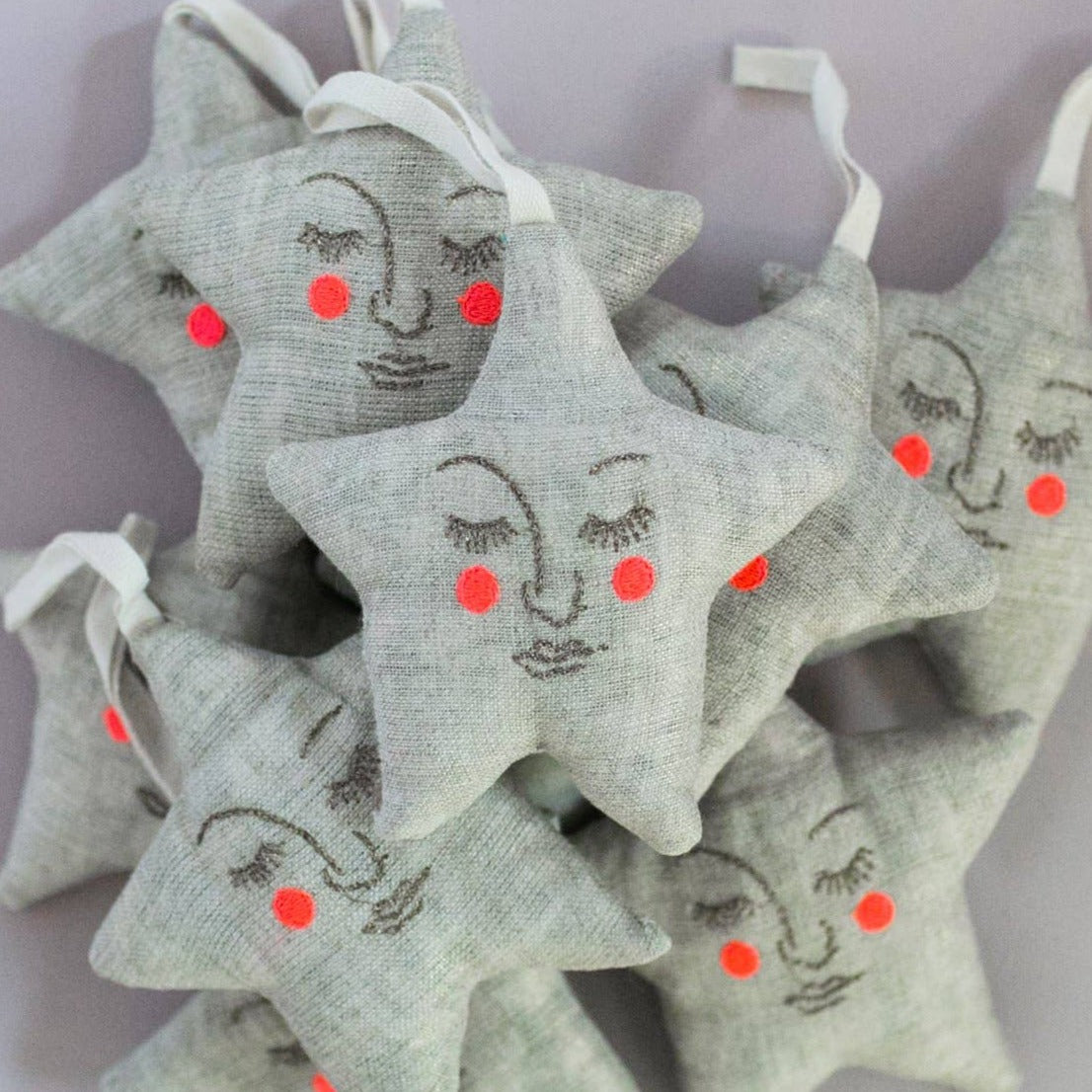 Handsome Star - Cotton & Lavender filled Ornament