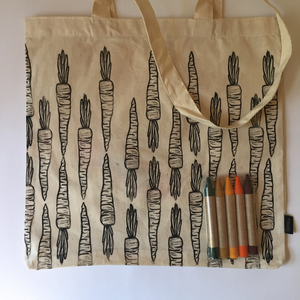 Color Your Own Market Tote Kit with Eco Friendly Crayons