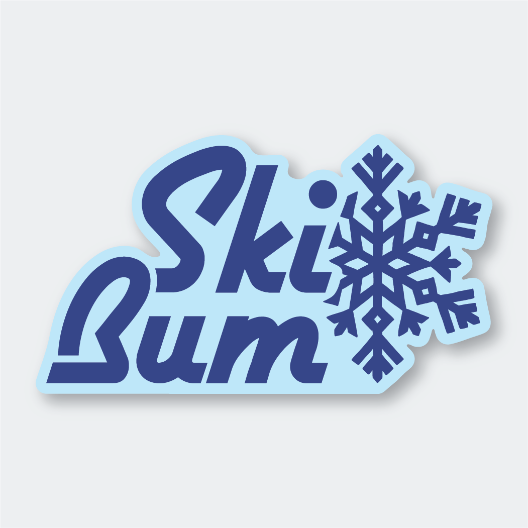 Ski Bum Sticker