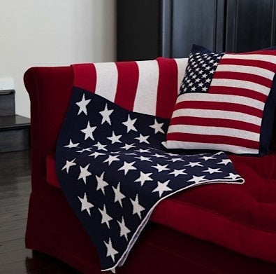US Flag Throw Blanket