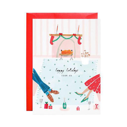 Join Us By The Fire Holiday Greeting Card Box - Set of 6