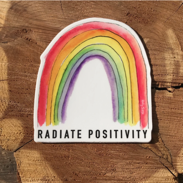 Radiate Positivity Sticker