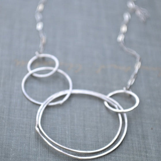 Asymmetric Circle Necklace