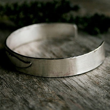 Sterling Silver Feather Cuff Bracelet