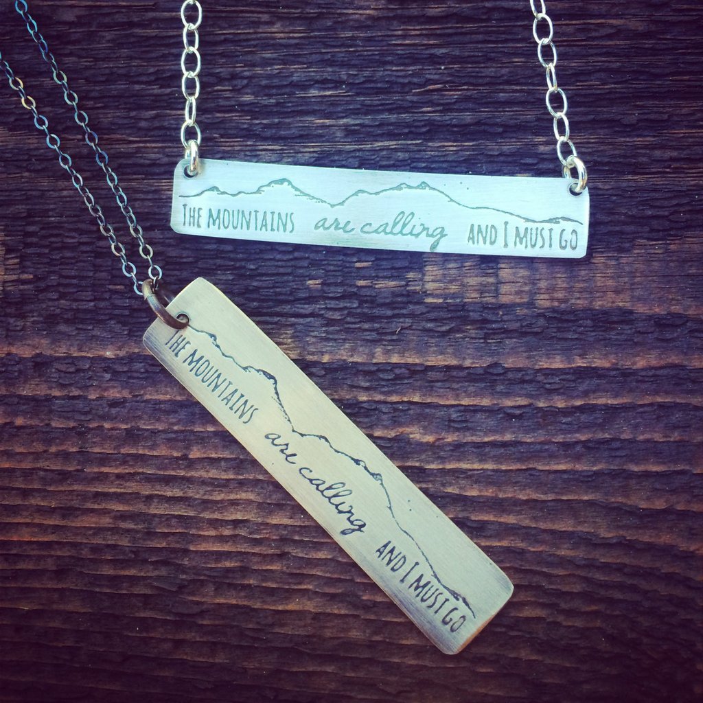 Mountains Are Calling Necklace