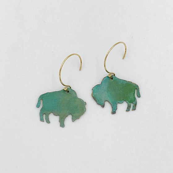Mini Bison Earrings