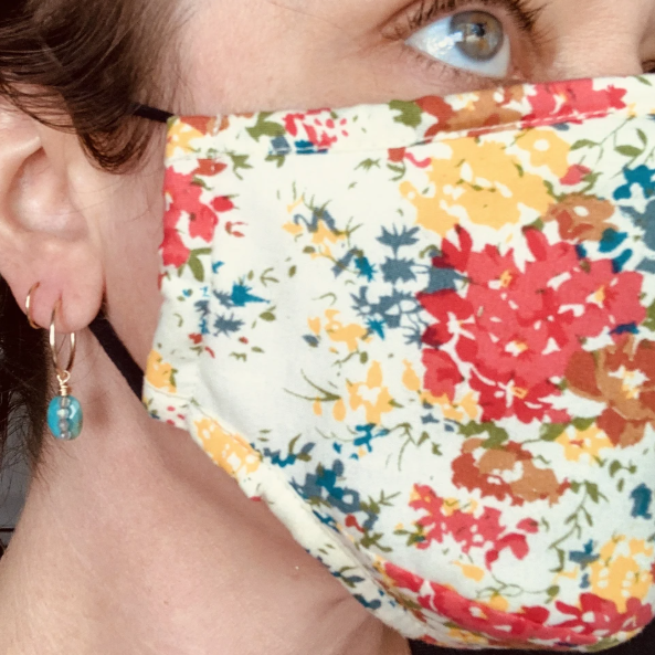 Mask Up Hoop Earrings