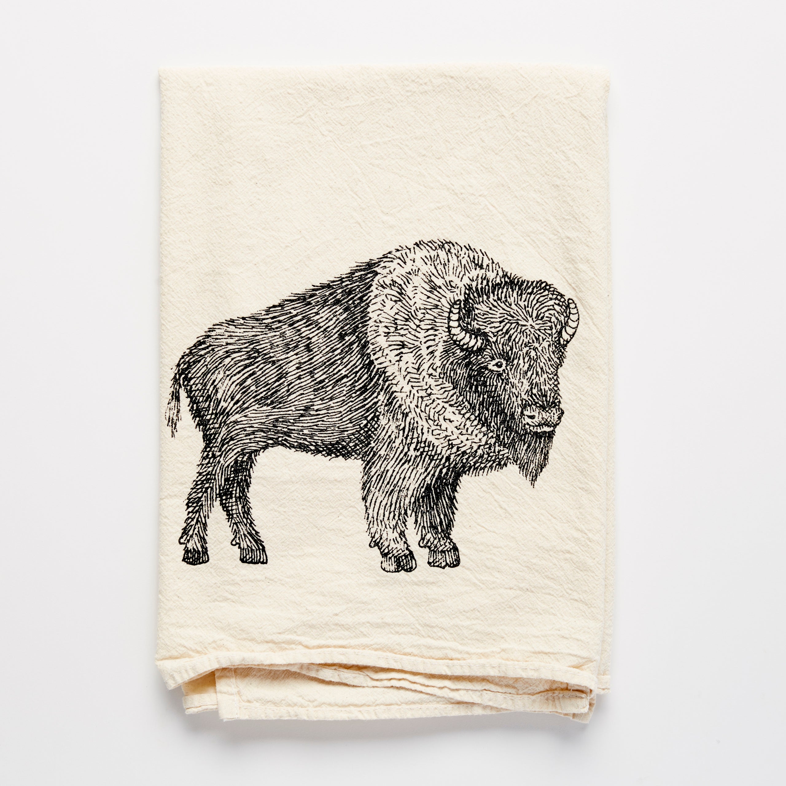Bison Flour Sack Tea Towel