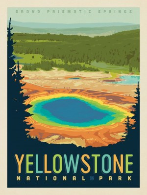 Grand Prismatic of Yellowstone National Park Print