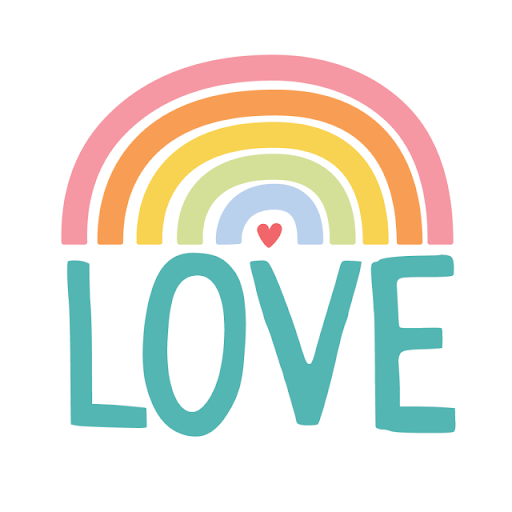 Rainbow Love Sticker