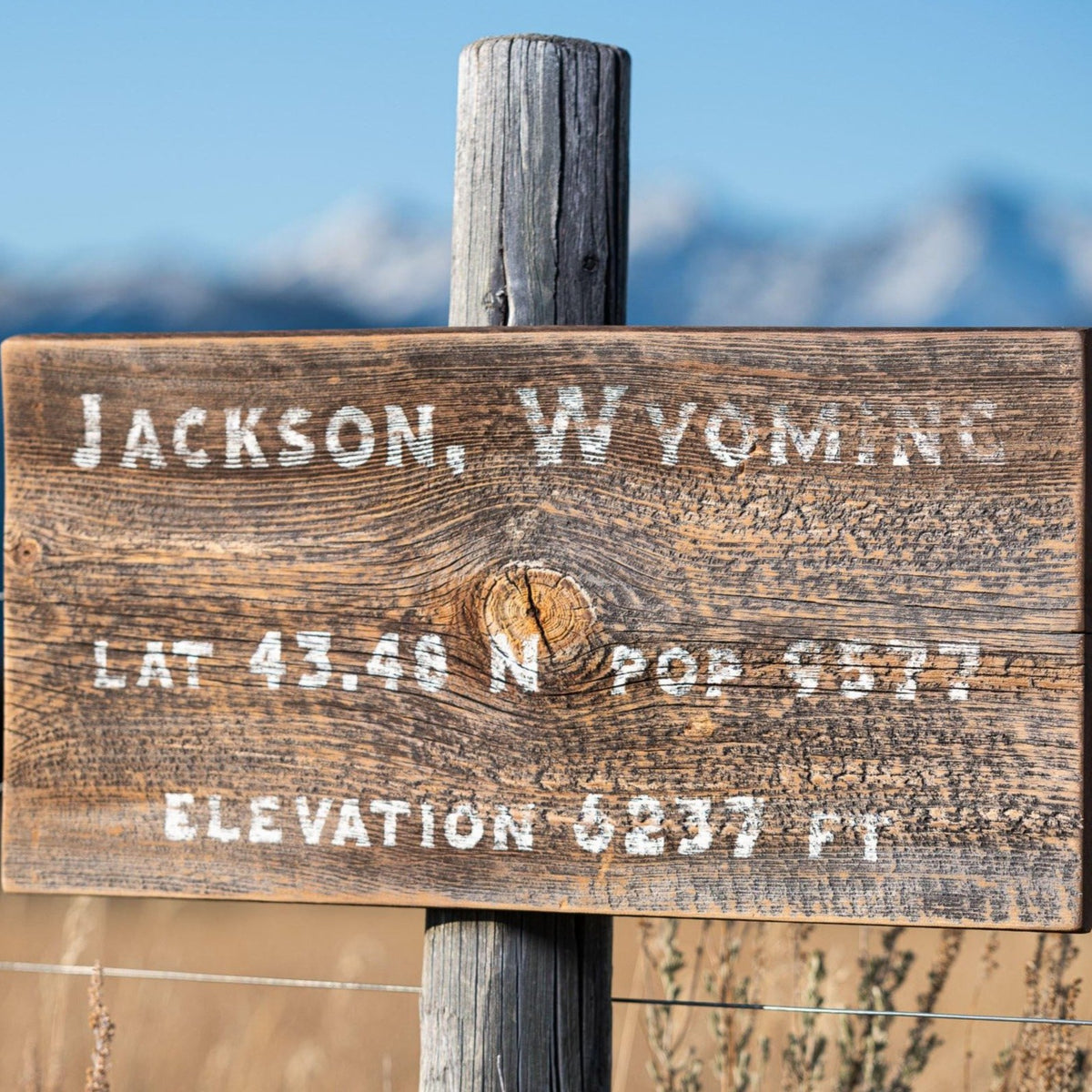 Town of Jackson Barnwood Sign