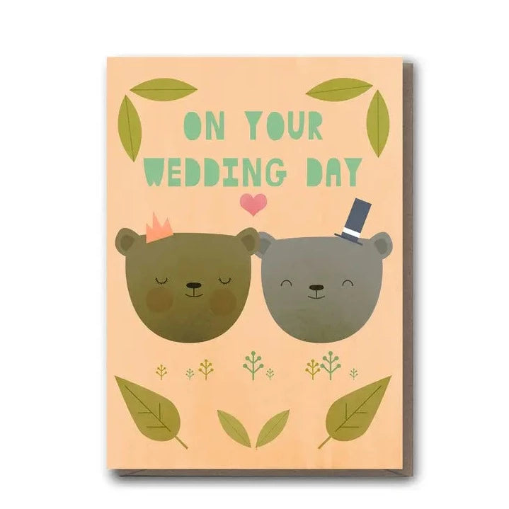 Wedding Bear Him and Her Card